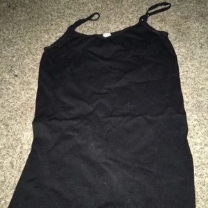 Black tank top